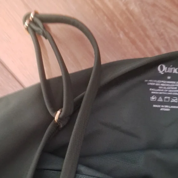 Quince Italian Cami One-Piece Swimsuit Palm M NWT - Picture 4 of 6